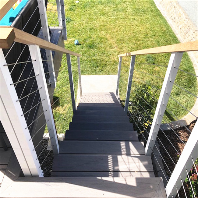 S-Manufacturer Banister Terrace Stainless Steel Balustrade Design Cable Stair Railing